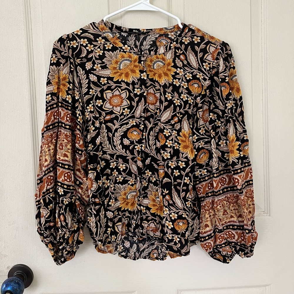 Rachel Zoe blouse size large boho festival